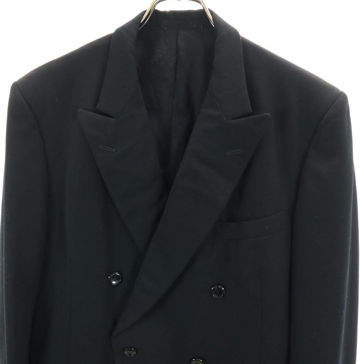 LEOD'OR MITSUKOSHI ウール100% テーラードジャケット 黒 メンズ