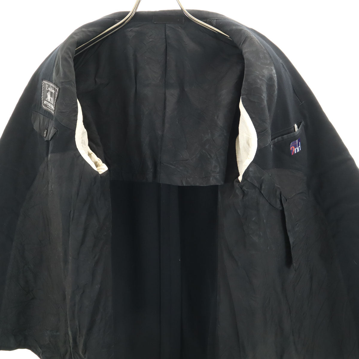 LEOD'OR MITSUKOSHI ウール100% テーラードジャケット 黒 メンズ