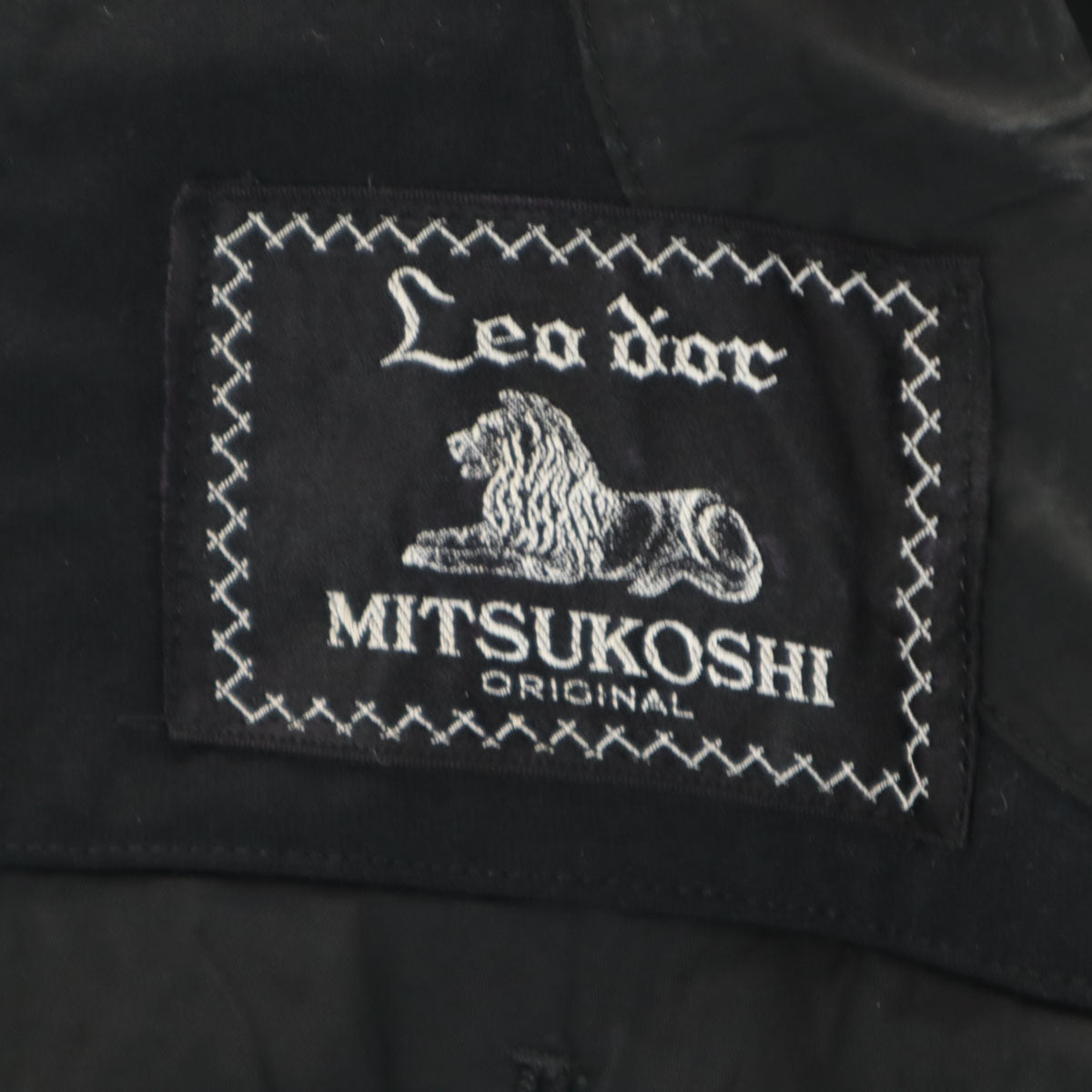 LEOD'OR MITSUKOSHI ウール100% テーラードジャケット 黒 メンズ