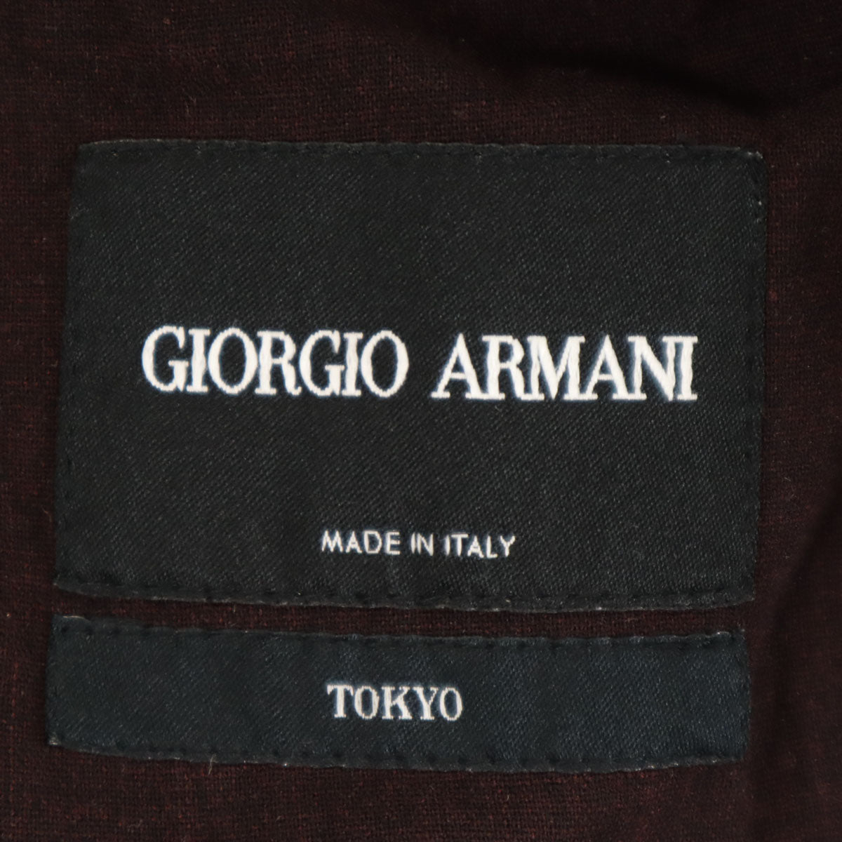 GIORGIO ARMANI ジョルジオアルマーニ 総柄 テーラードジャケット 44 ブラウン アンコン メンズ