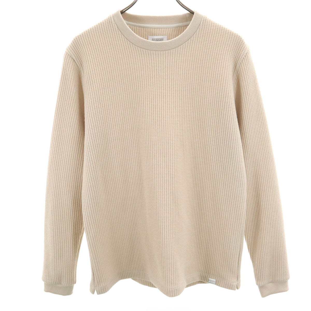 MACKINTOSH PHILOSOPHY マッキントッシュフィロソフィー 長袖 ワッフル Tシャツ 40 ベージュ ロンT メンズ
