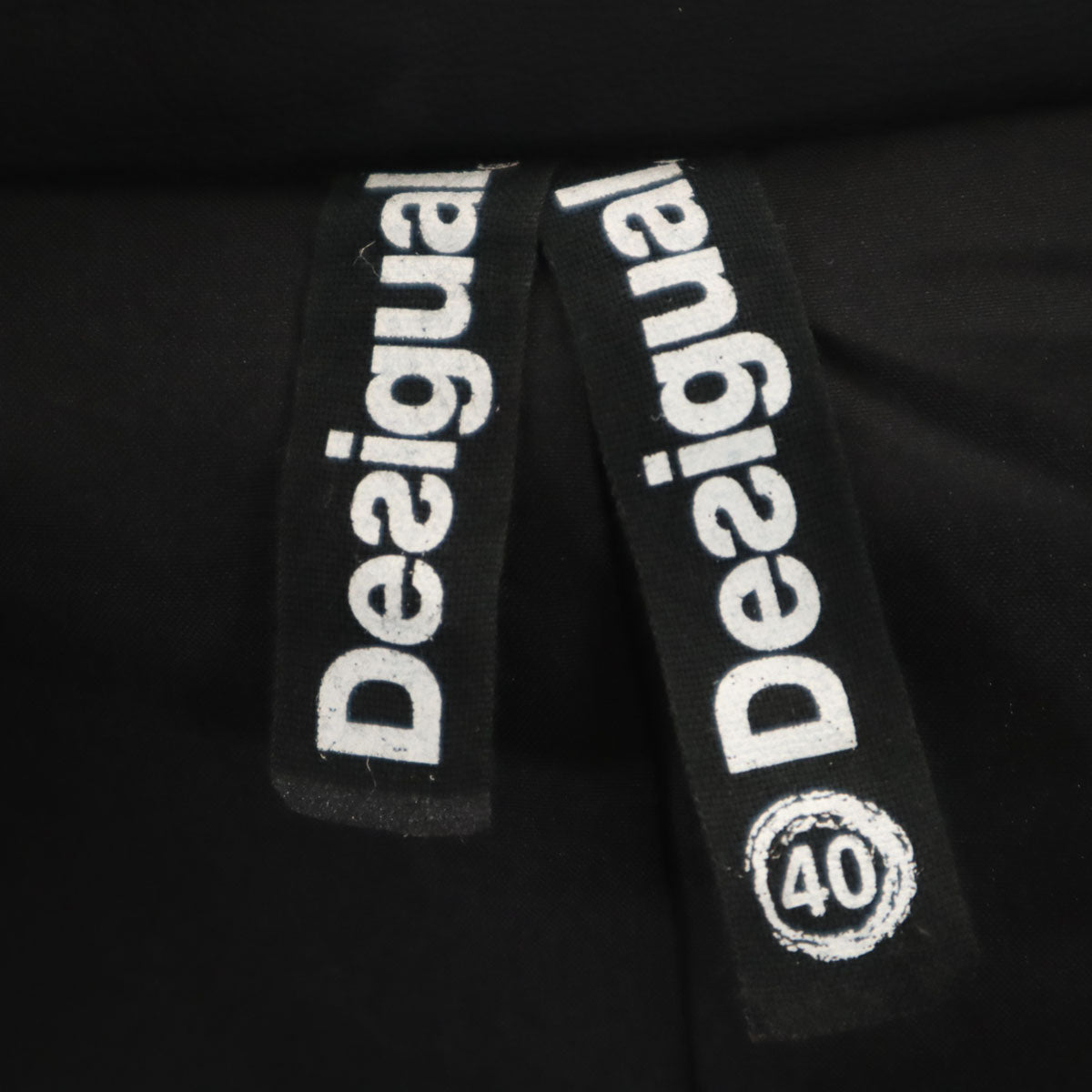 Desigual デシグアル エスニック柄 ダブルライダースジャケット 40 マルチ レディース