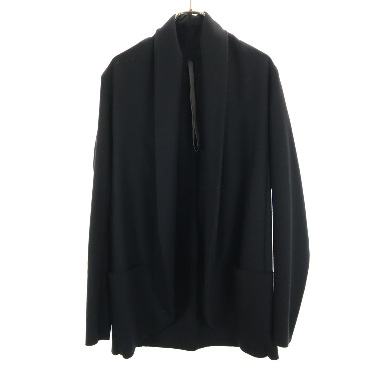 KAZUYUKI KUMAGAI ATTACHMENT カズユキクマガイアタッチメント ウール100% 日本製 長袖 ボタンレス カーディガン 1 ネイビー メンズ