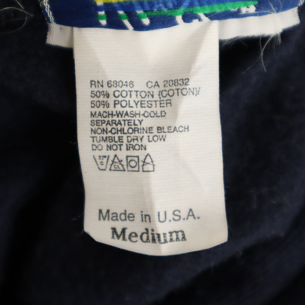 Velva Sheen ベルバシーン 90s USA製 オールド ミッキーマウス 長袖 スウェットパーカー M ネイビー メンズ