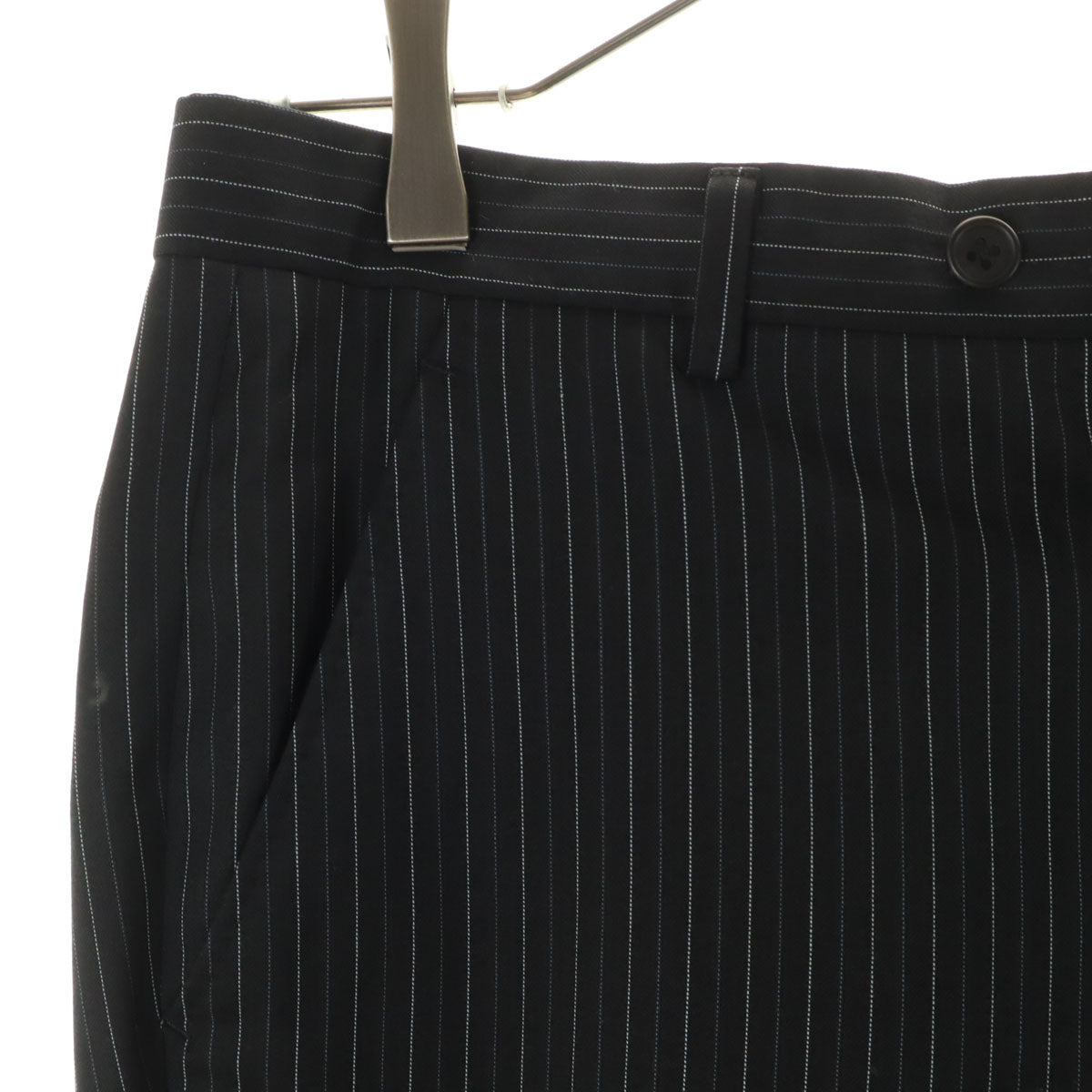 Paul Smith LONDON ポールスミスロンドン 日本製 ストライプ柄 スーツ 上下 セットアップ M ブラック メンズ