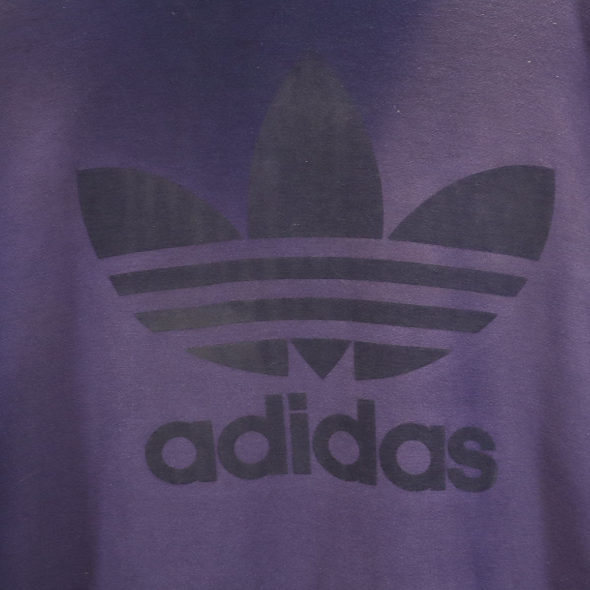 adidas アディダス 80s ヴィンテージ デサント製 トレフォイルロゴ 長袖 フリース ジップパーカー o ネイビー メンズ