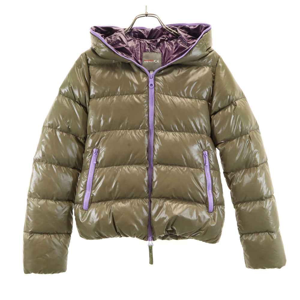 DUVETICA デュベティカ ティア ダウンジャケット 40 オリーブ THIA ポケッタブル レディース