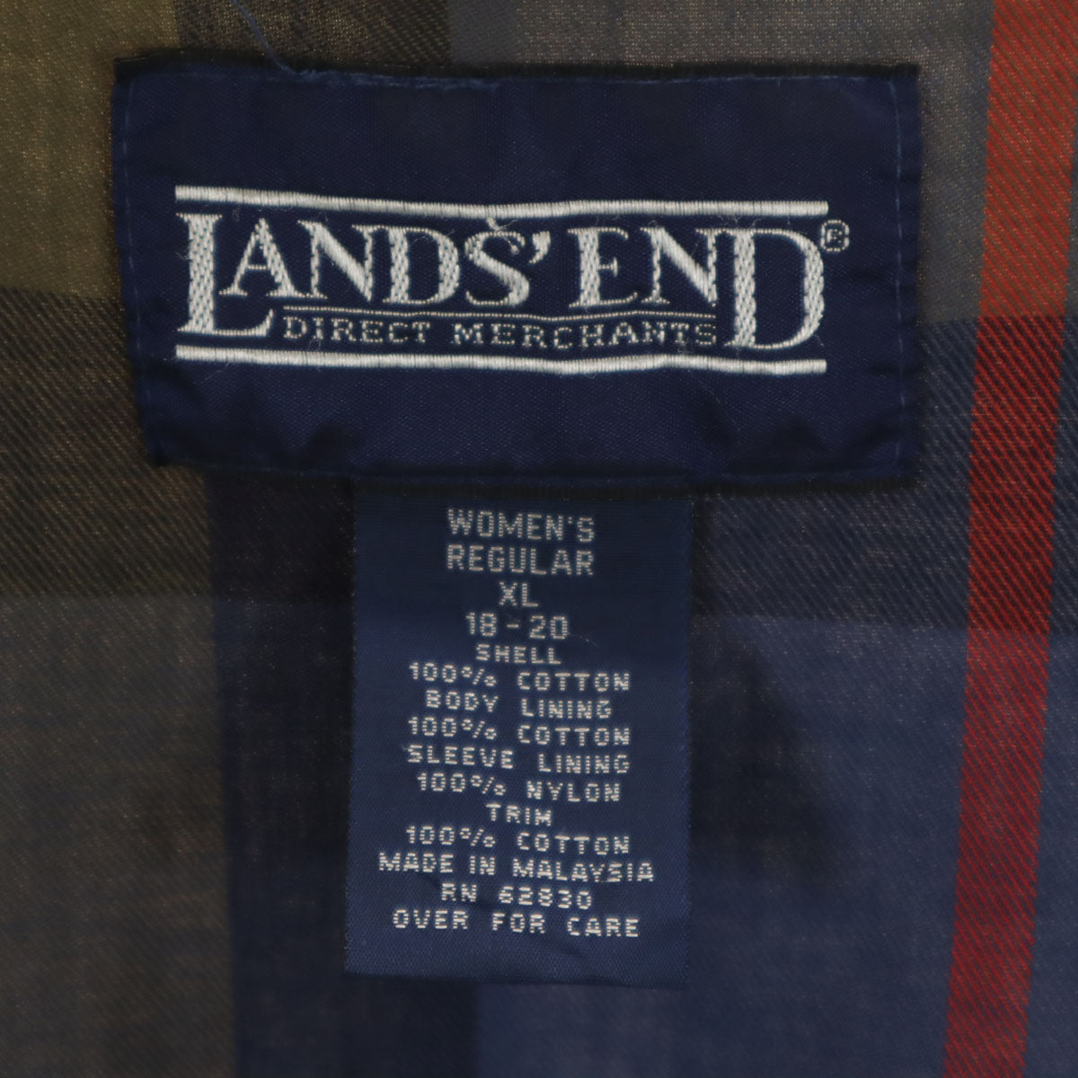 LANDS' END ランズエンド 90s オールド カバーオール XL アイボリー レディース
