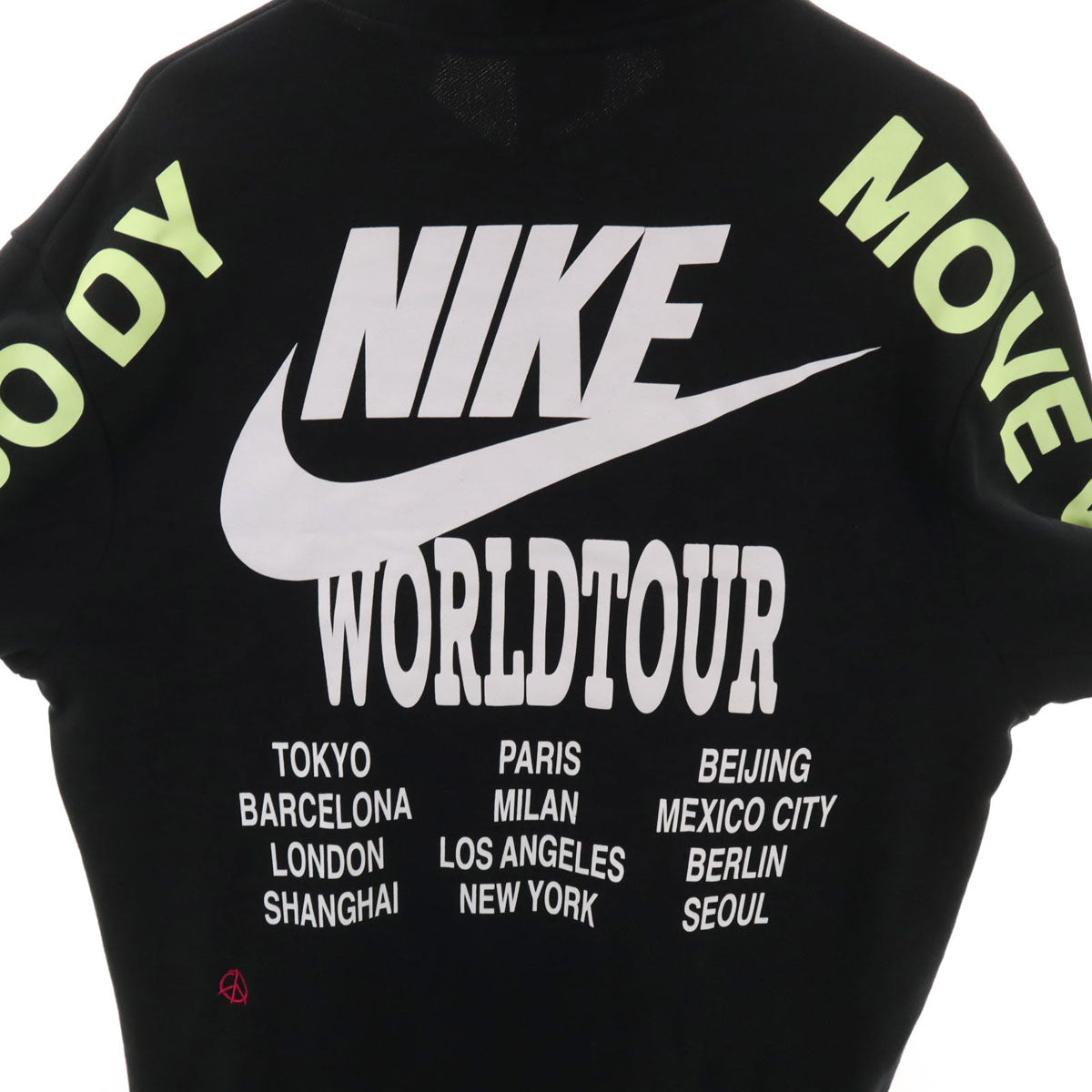 NIKE ナイキ バックロゴ 長袖 スウェットパーカー L ブラック メンズ