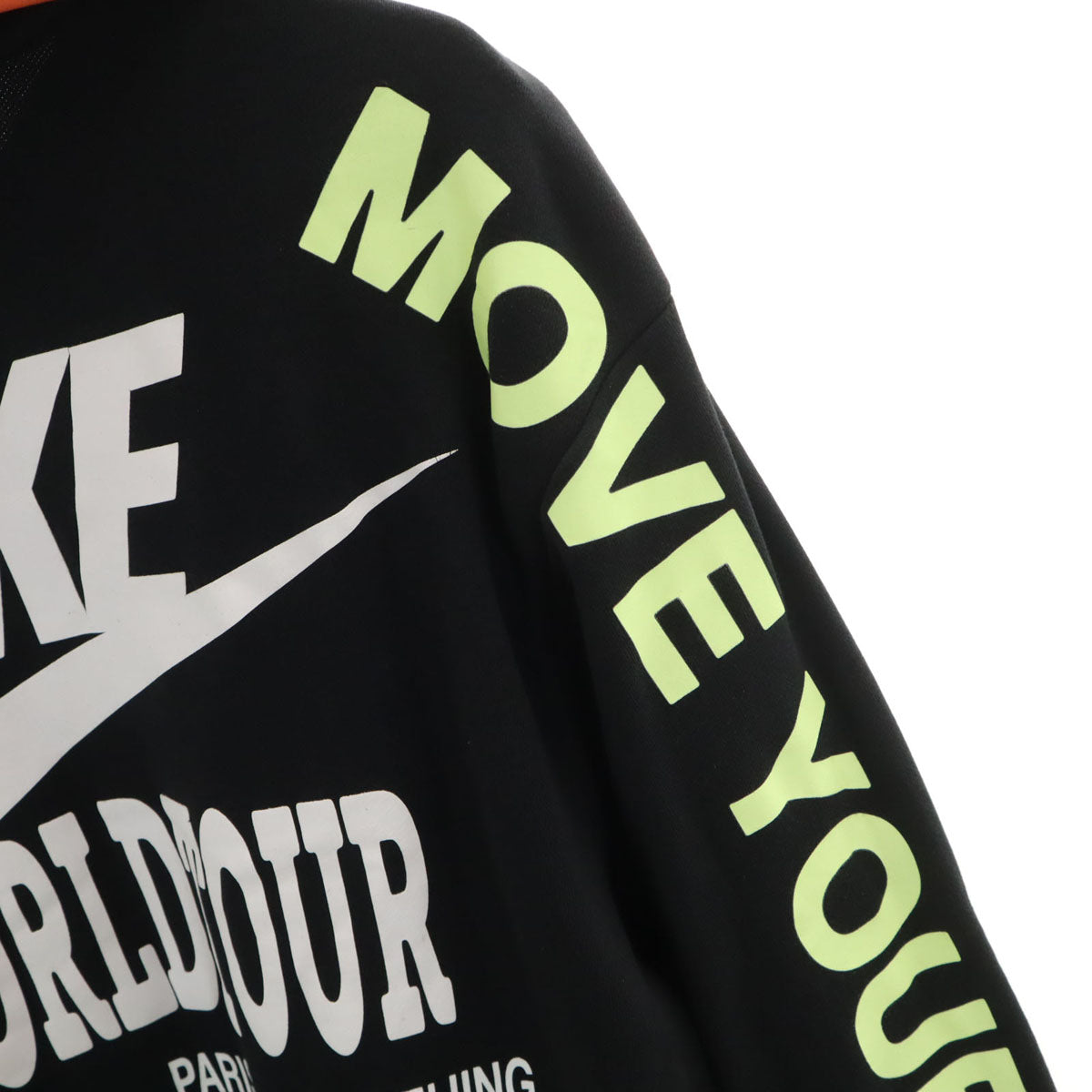 NIKE ナイキ バックロゴ 長袖 スウェットパーカー L ブラック メンズ