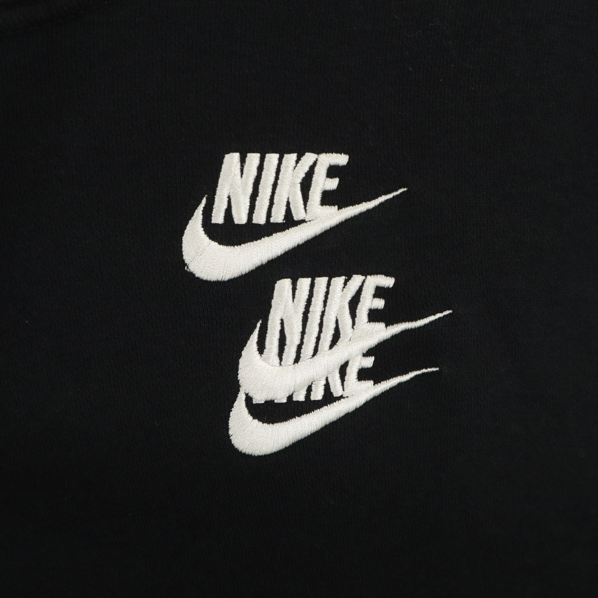 NIKE ナイキ バックロゴ 長袖 スウェットパーカー L ブラック メンズ