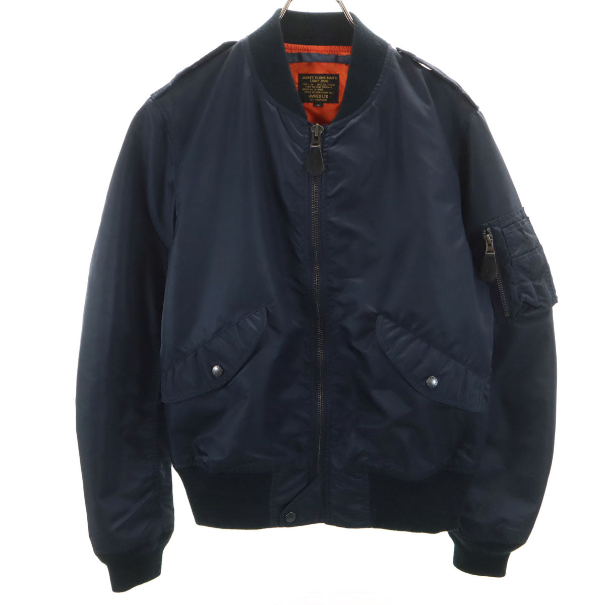 AVIREX アヴィレックス L-2A フライトジャケット L ネイビー メンズ
