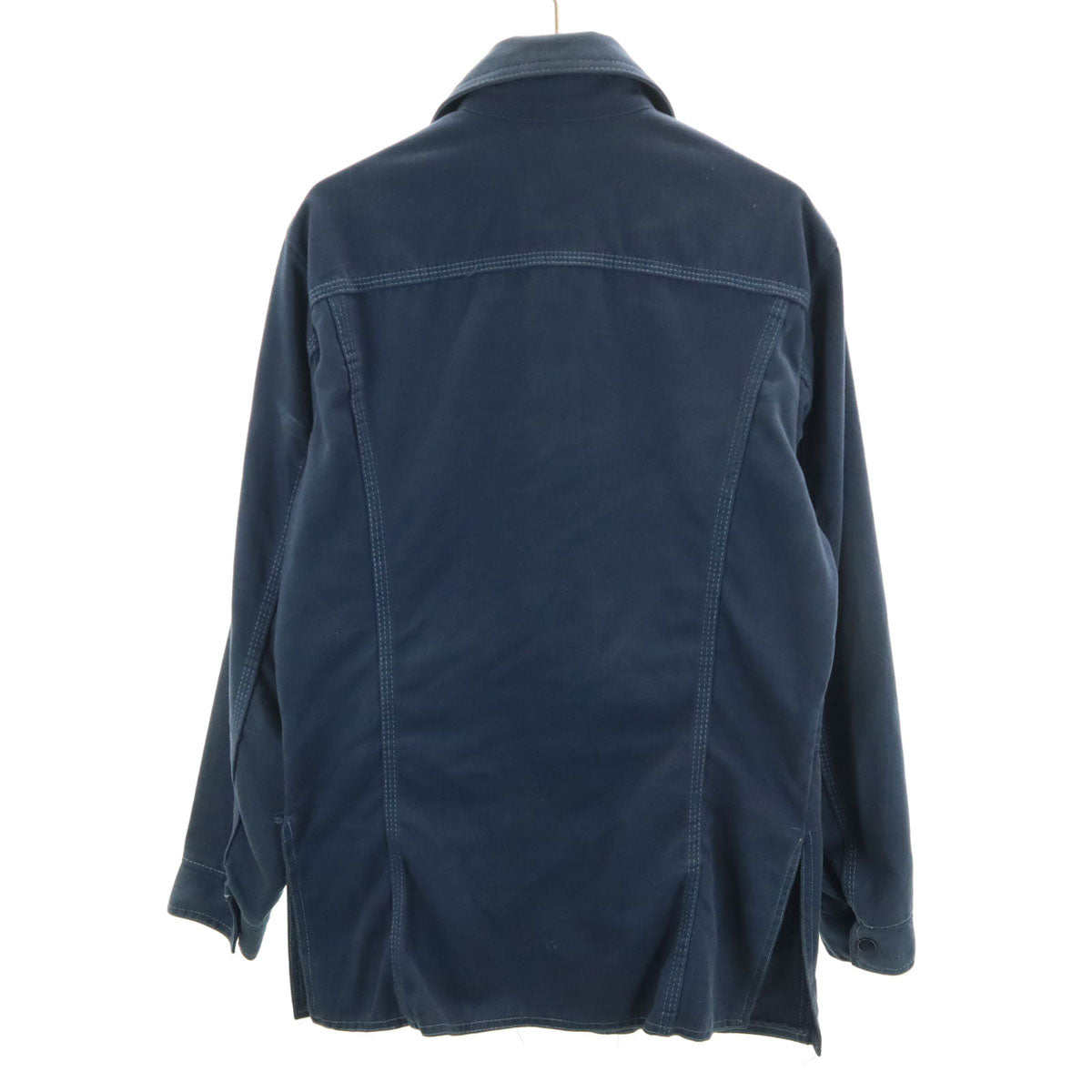 VINTAGE ヴィンテージ 70s サファリジャケット ワークジャケット 36 ネイビー メンズ