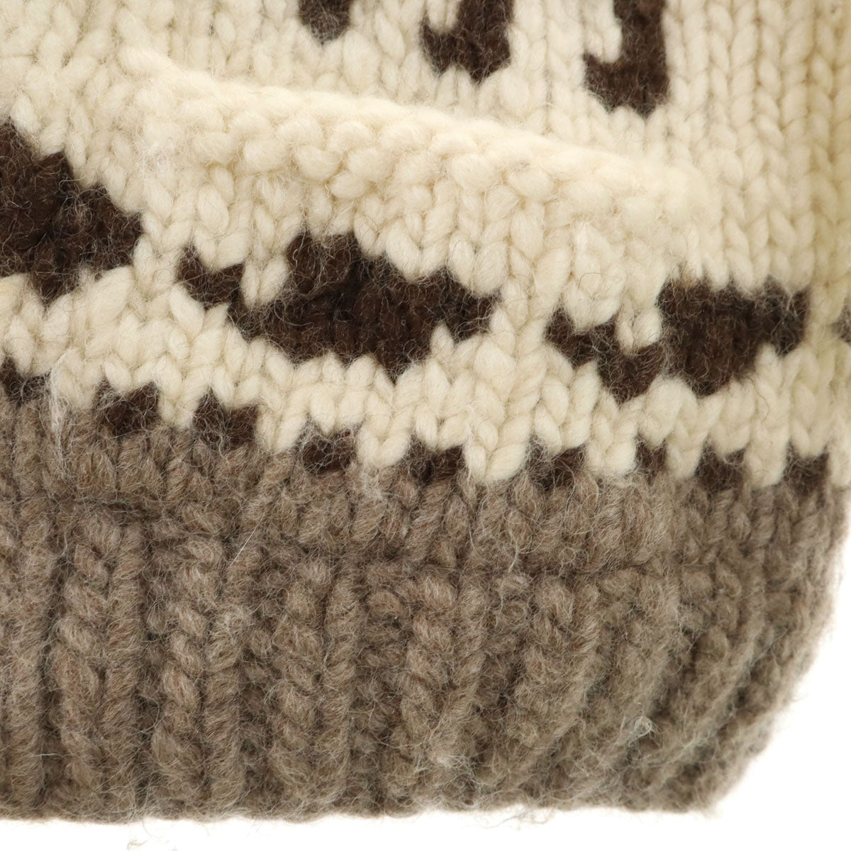 KISITAU キシタウ 80s 90s カナダ製 オールド トナカイ柄 カウチンジャケット アイボリー メンズ