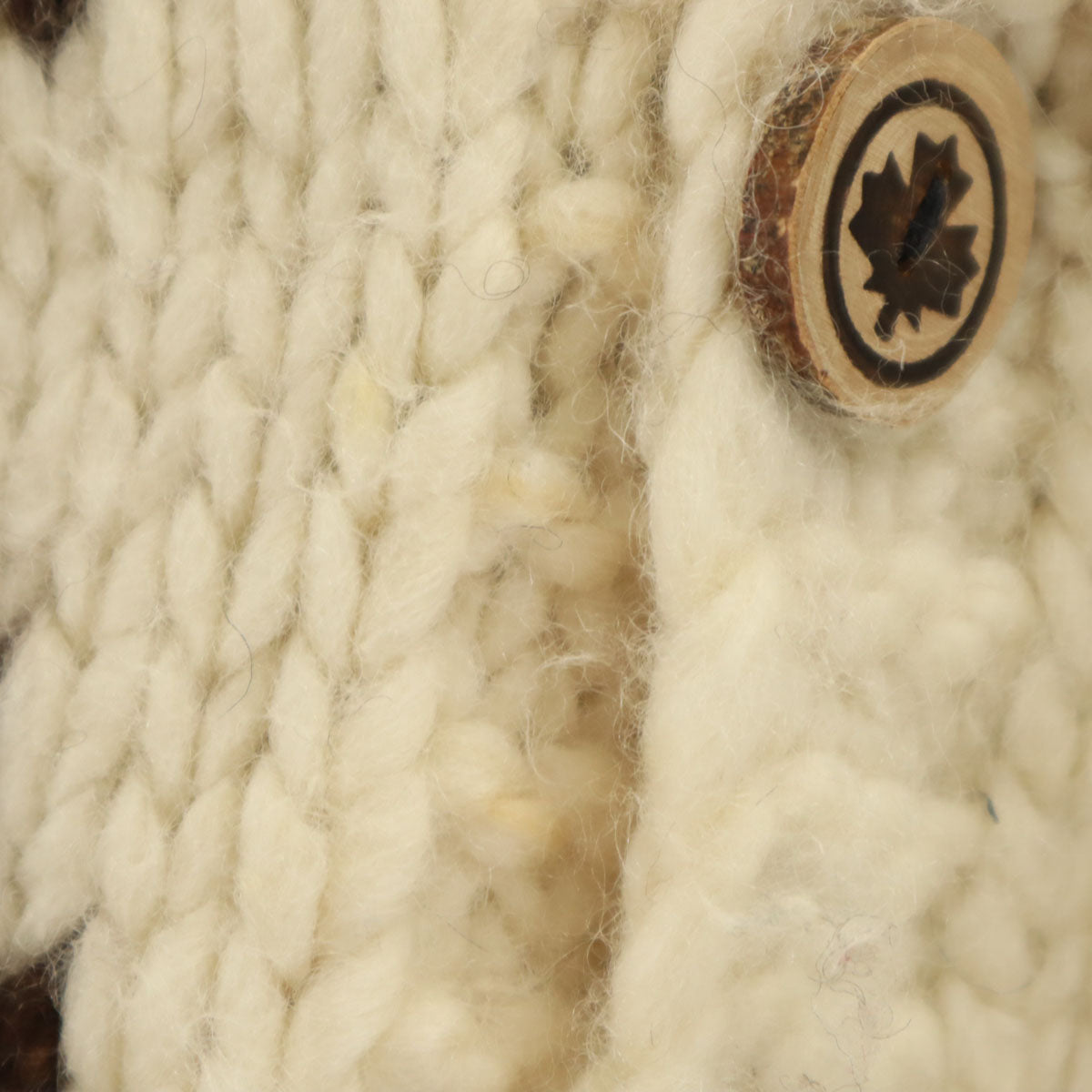 KISITAU キシタウ 80s 90s カナダ製 オールド トナカイ柄 カウチンジャケット アイボリー メンズ