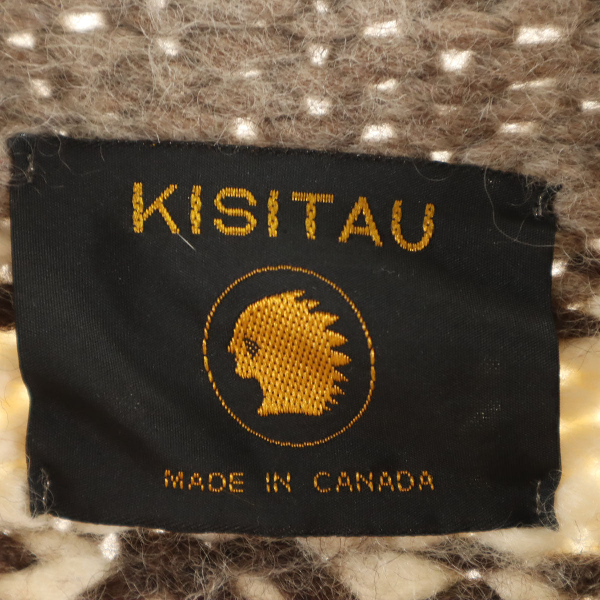 KISITAU キシタウ 80s 90s カナダ製 オールド トナカイ柄 カウチンジャケット アイボリー メンズ