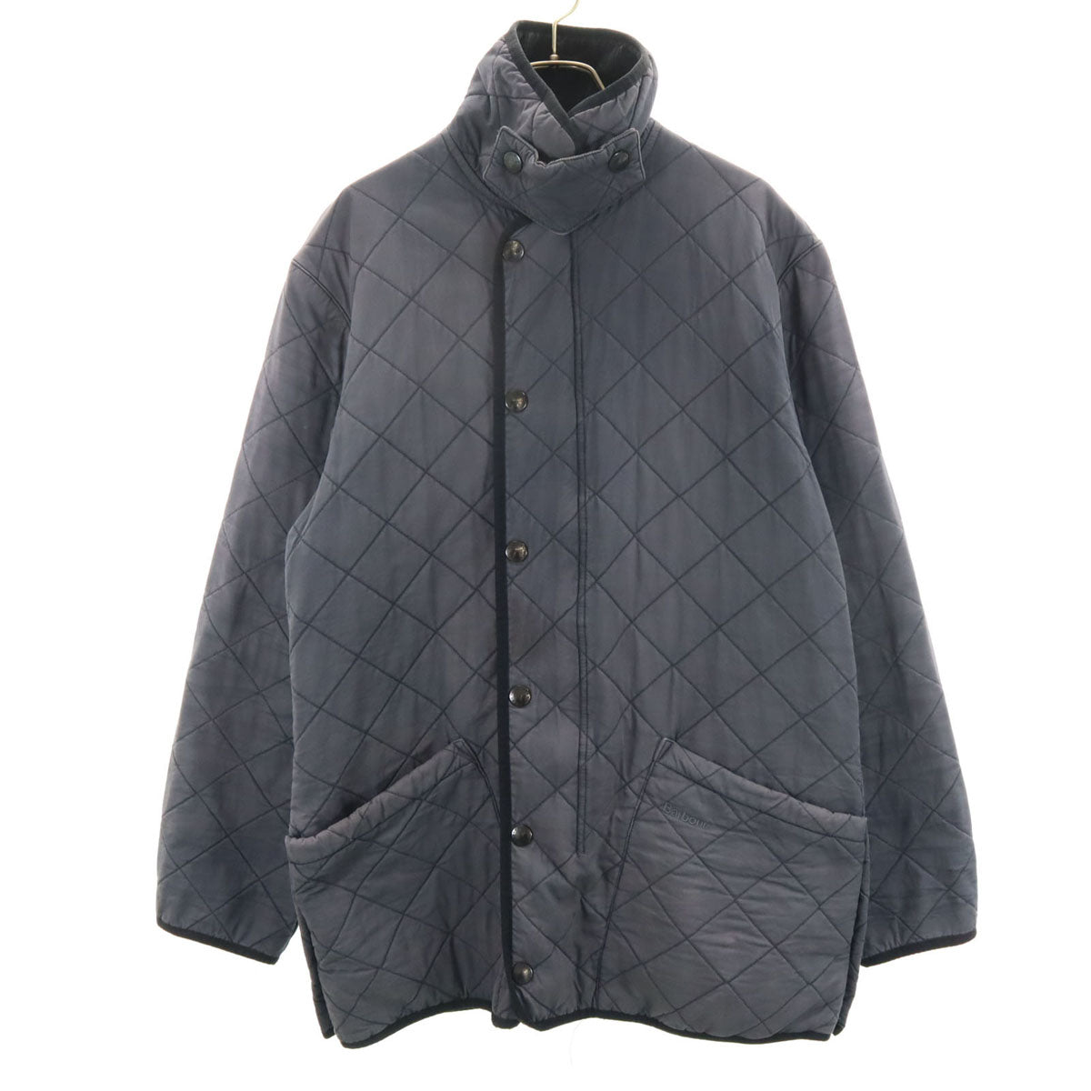 Barbour バブアー キルティングジャケット ネイビー ダブルジップ メンズ