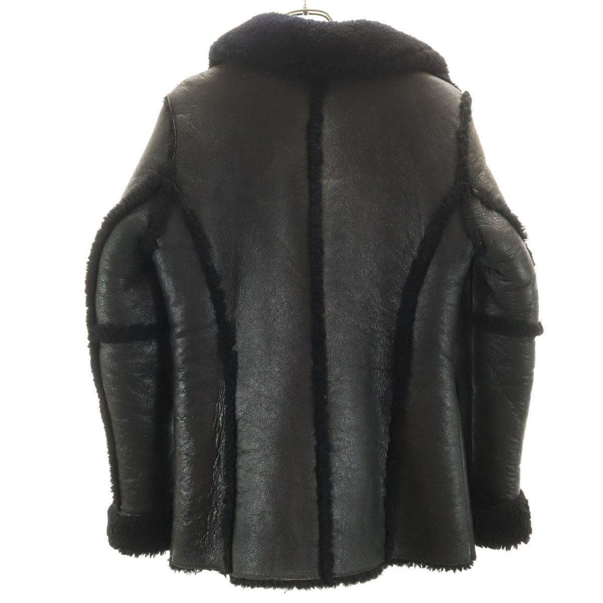 PALMUS 羊革 ムートンコート F ブラック レディース