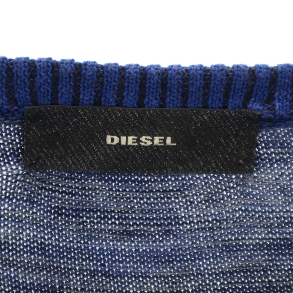 DIESEL ディーゼル 長袖 ニット ワンピース S ブルー レディース