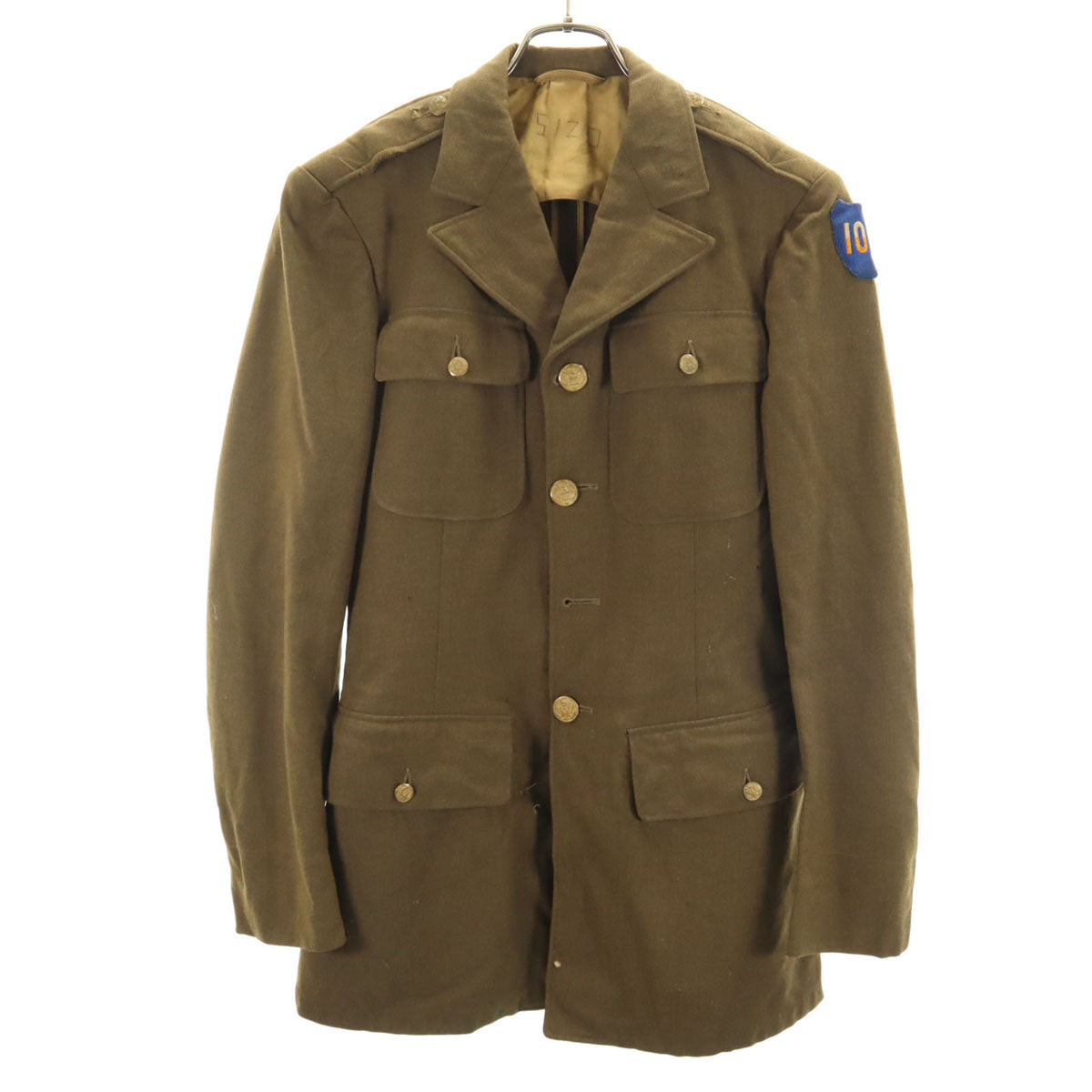 US ARMY アメリカ軍 40s ヴィンテージ WW2 大戦 オフィサー ジャケット 36XL カーキ メンズ