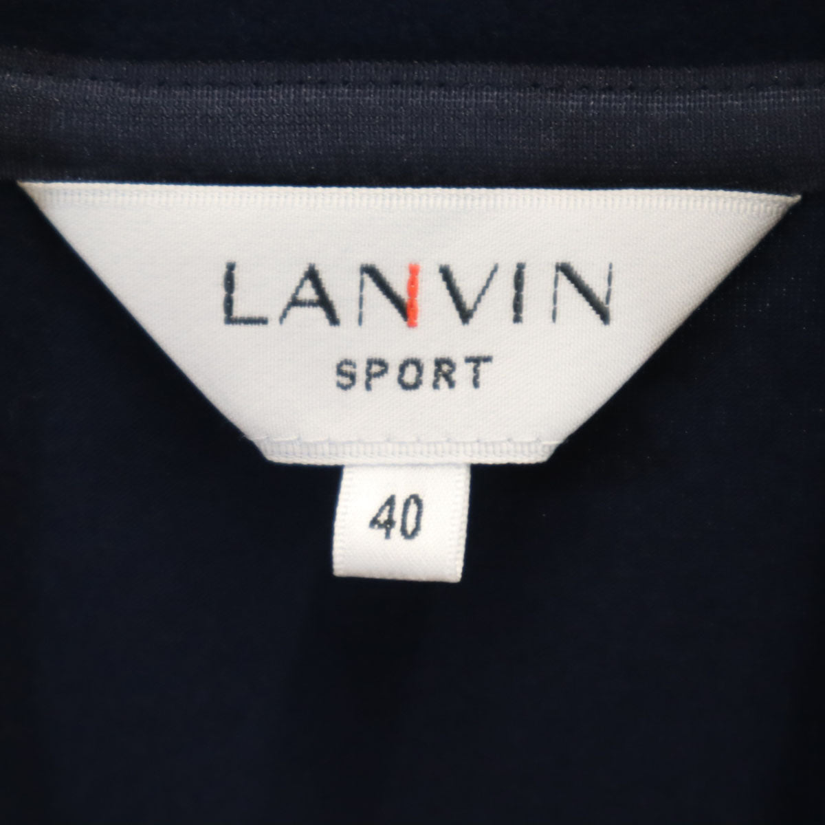 LANVIN SPORT ランバンスポール 日本製 長袖 ハイネック カットソー 40 ネイビー メンズ