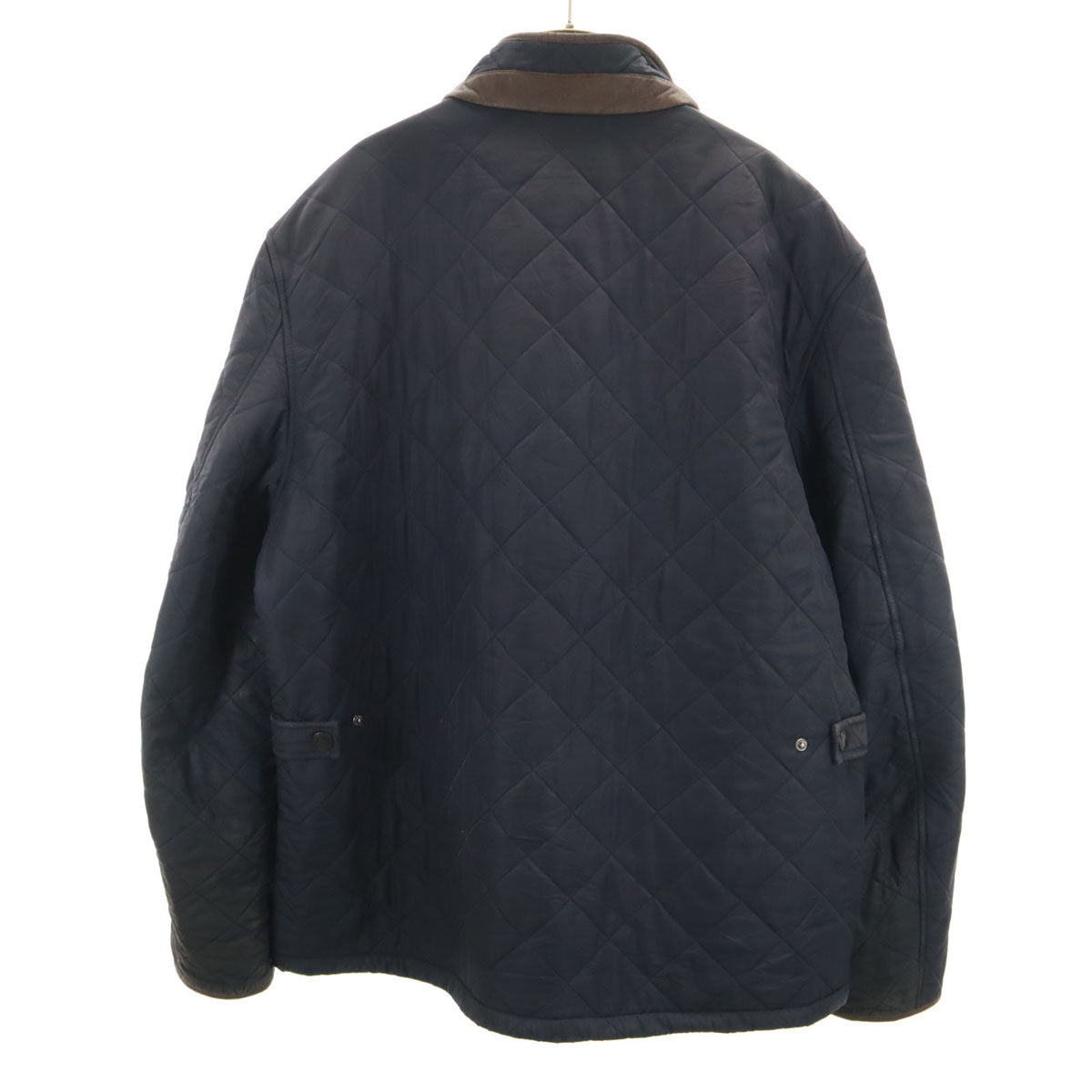 Barbour バブアー パウエル キルト ジャケット XXL ネイビー キルティングジャケット メンズ