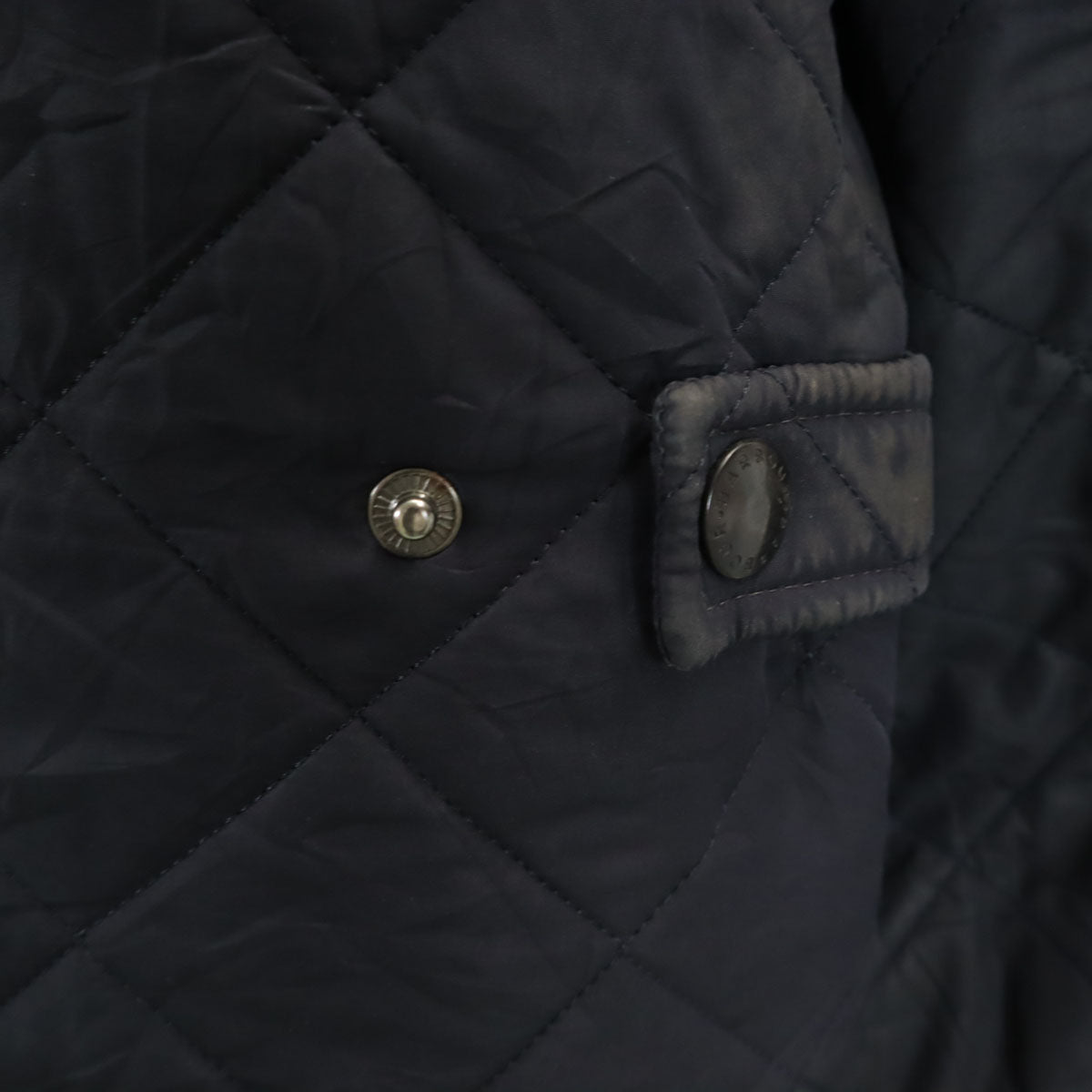 Barbour バブアー パウエル キルト ジャケット XXL ネイビー キルティングジャケット メンズ