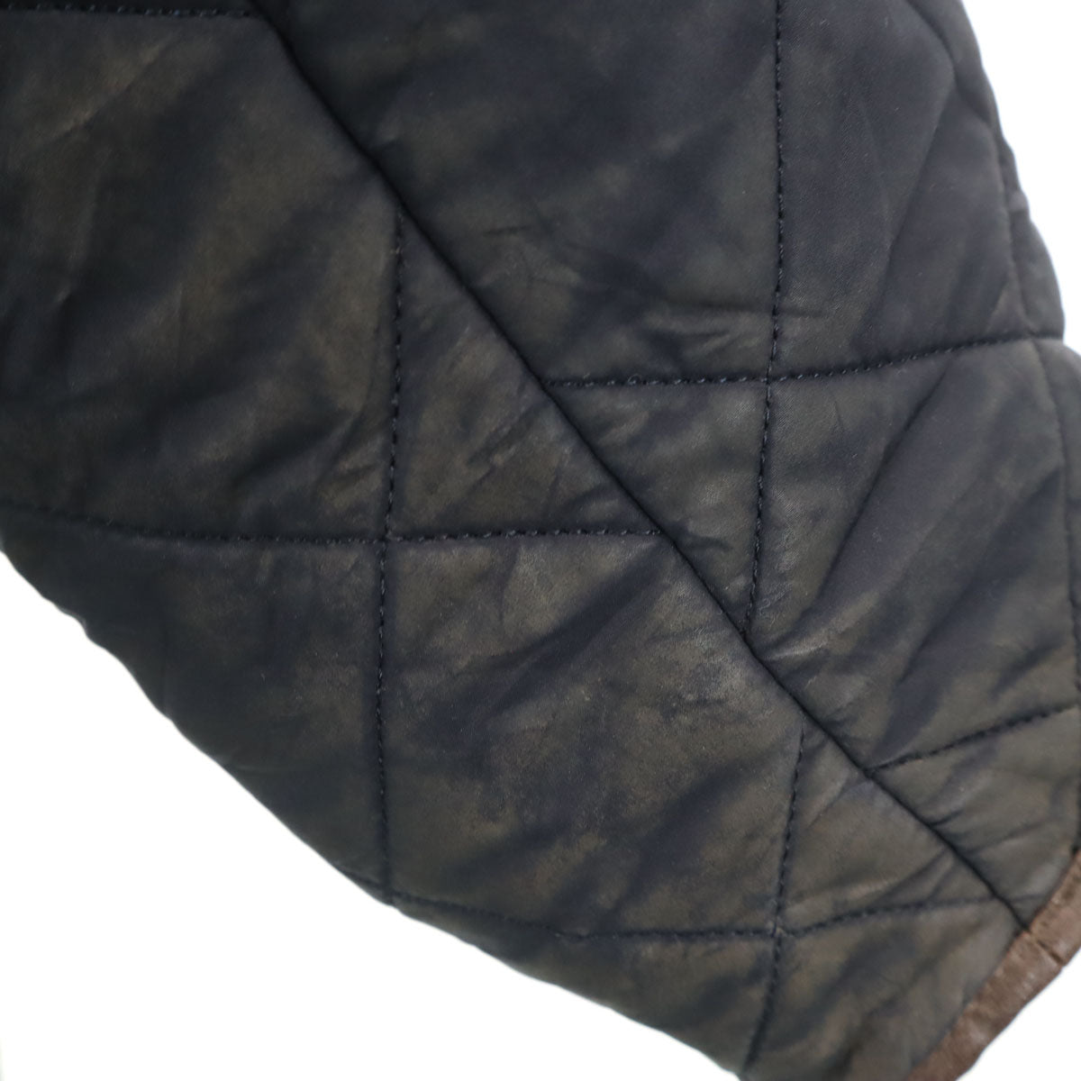 Barbour バブアー パウエル キルト ジャケット XXL ネイビー キルティングジャケット メンズ