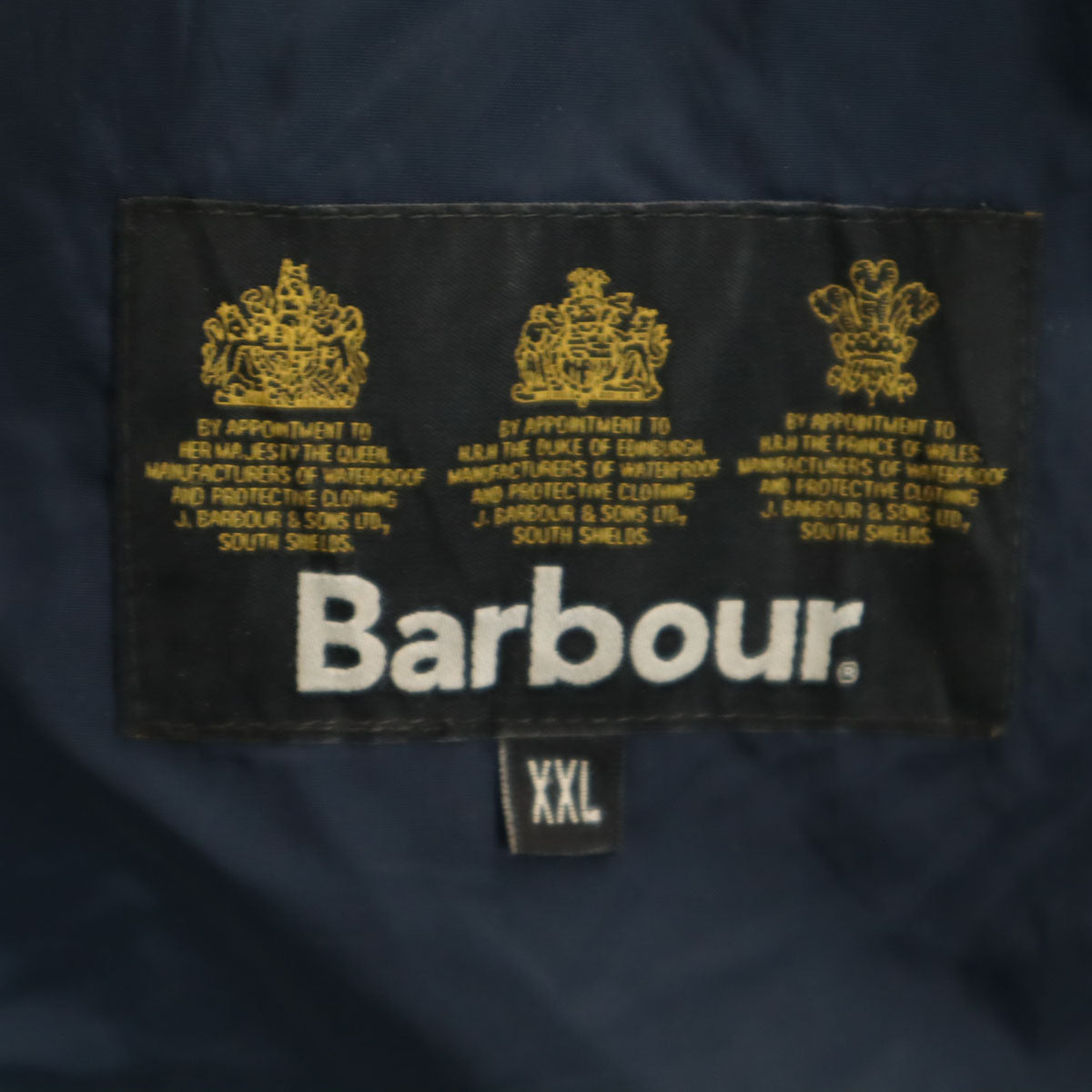Barbour バブアー パウエル キルト ジャケット XXL ネイビー キルティングジャケット メンズ