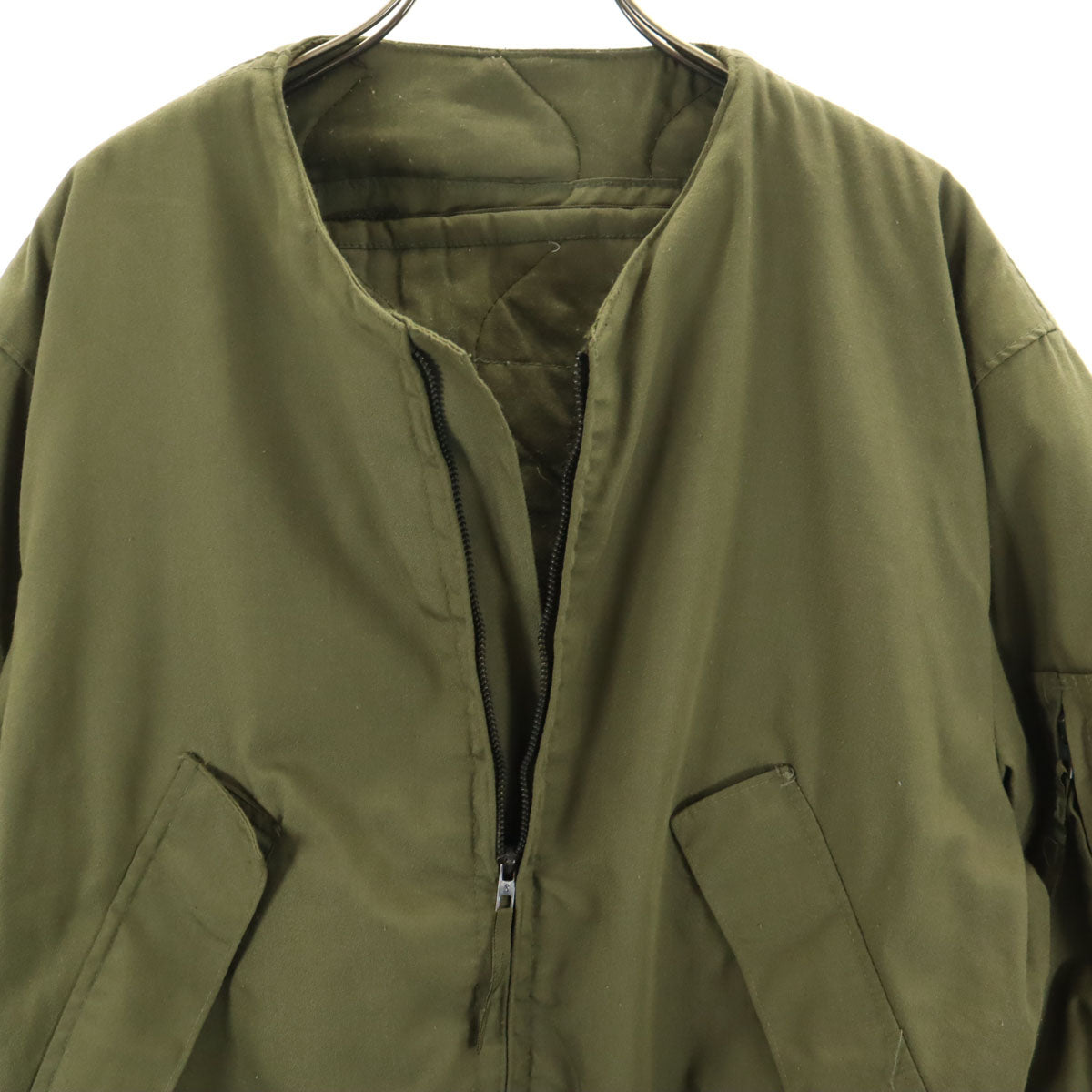 US ARMY アメリカ軍 80s オールド CVC タンカース ジャケット カーキ 内タグ、襟欠損 メンズ