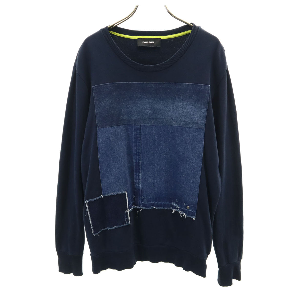 DIESEL ディーゼル 長袖 スウェット トレーナー S ネイビー メンズ