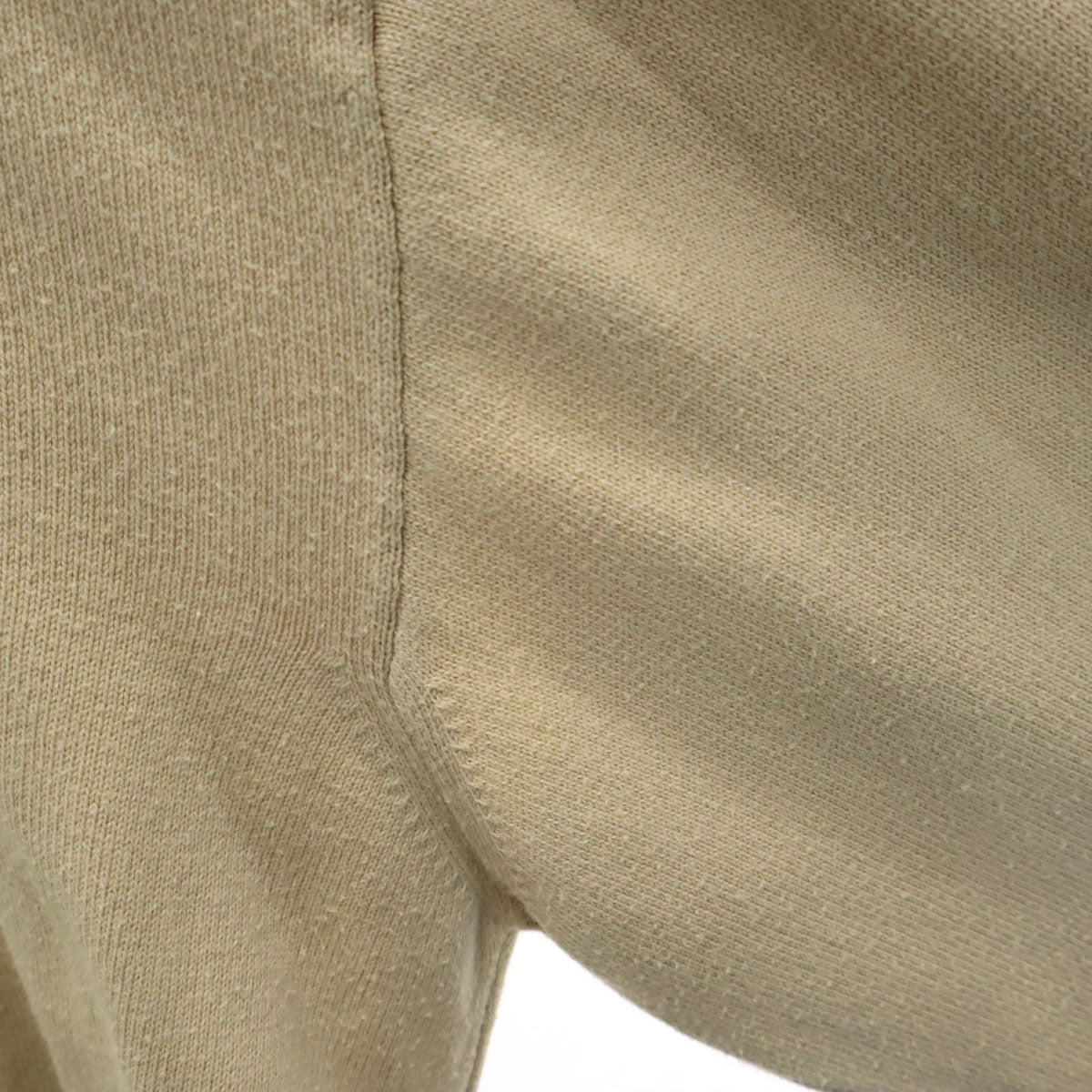 ARMANI JEANS アルマーニジーンズ 90s イタリア製 オールド 長袖 Vネック ニット M ベージュ メンズ