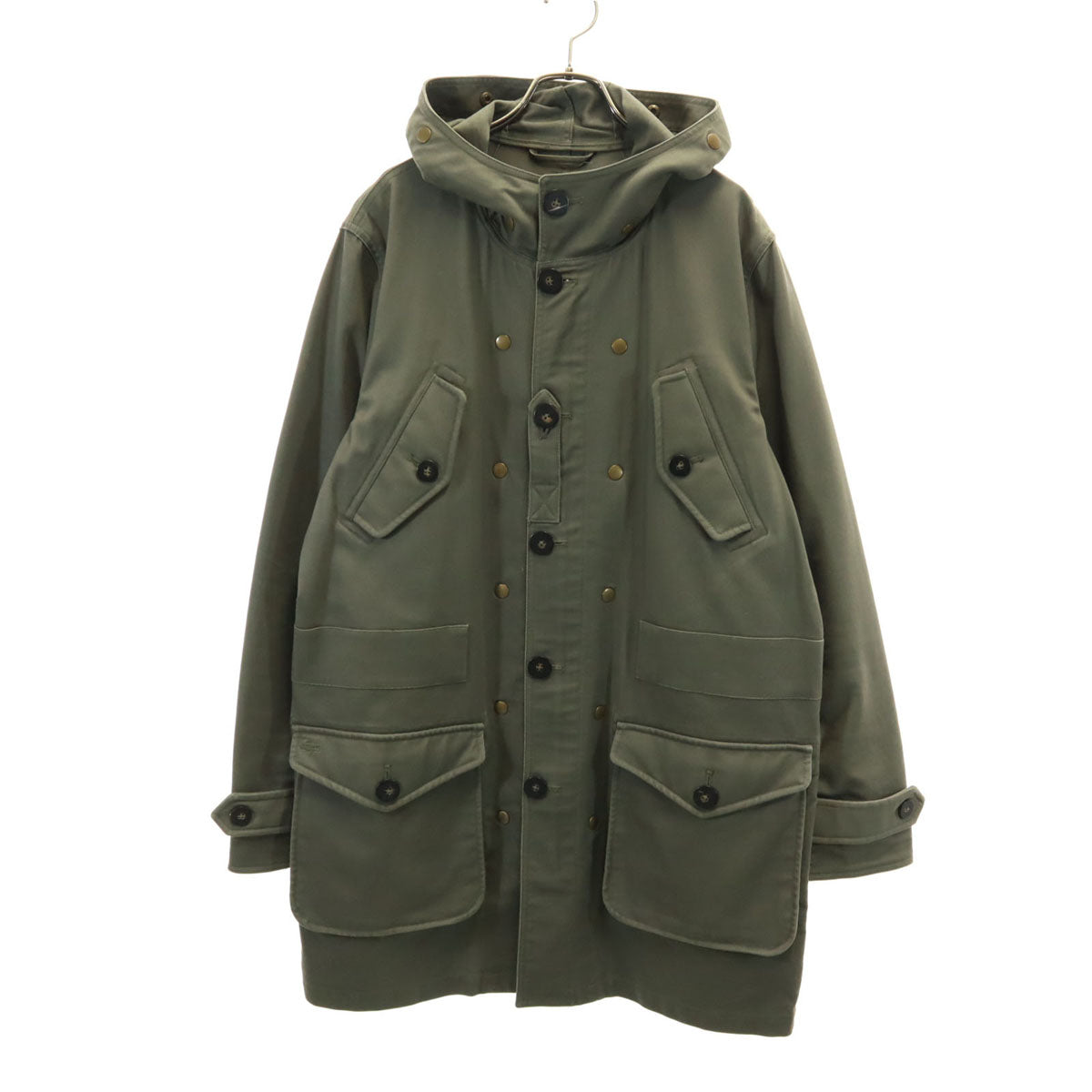 LACOSTE ラコステ モッズコート 50 カーキ メンズ