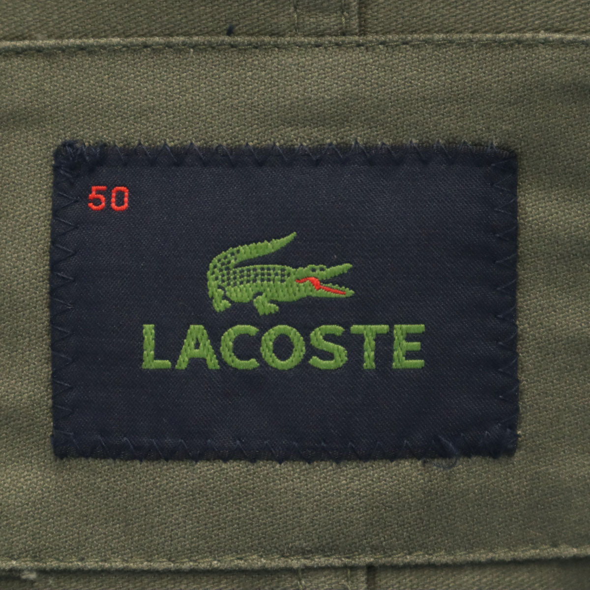 LACOSTE ラコステ モッズコート 50 カーキ メンズ