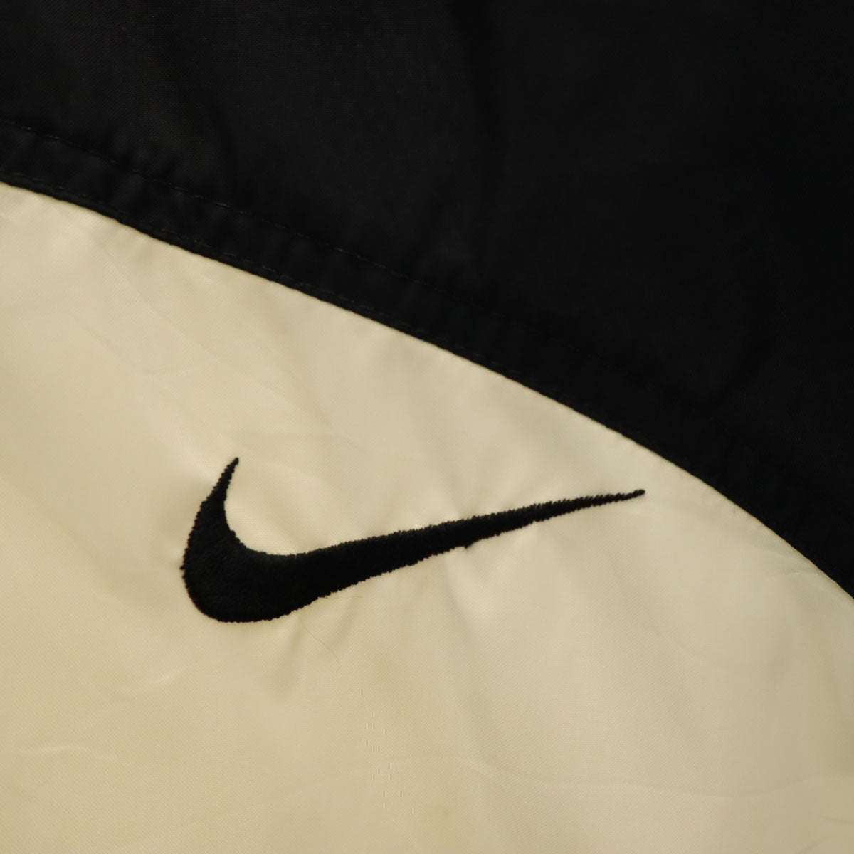 NIKE ナイキ 90s オールド ナイロンジャケット L 12-14 アイボリー キッズ