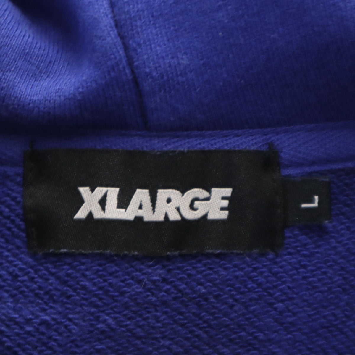 XLARGE エクストララージ バックプリント Keith 長袖 スウェットパーカー L ブルー キース メンズ