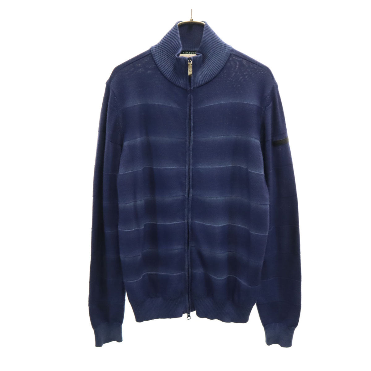 ARMANI JEANS アルマーニジーンズ ニットジャケット M ネイビー メンズ