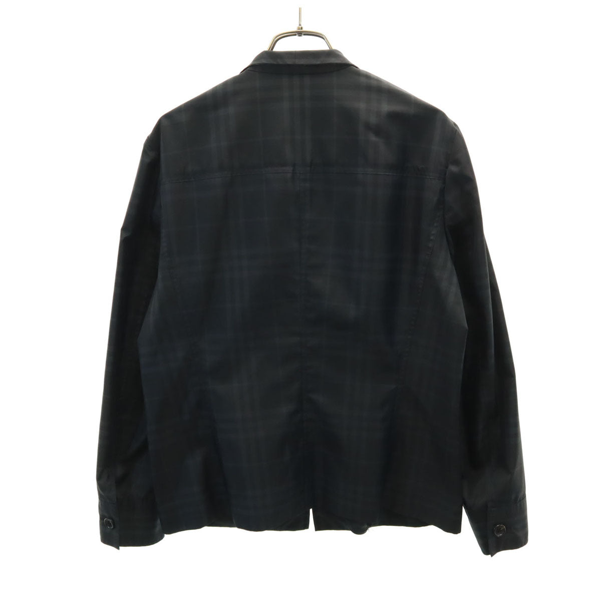 BURBERRY LONDON バーバリーロンドン チェック柄 ウインドブレーカー 42 ブラック ジャケット レディース