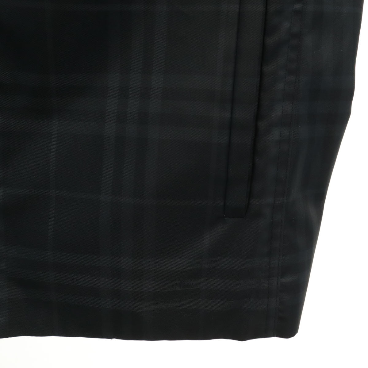 BURBERRY LONDON バーバリーロンドン チェック柄 ウインドブレーカー 42 ブラック ジャケット レディース