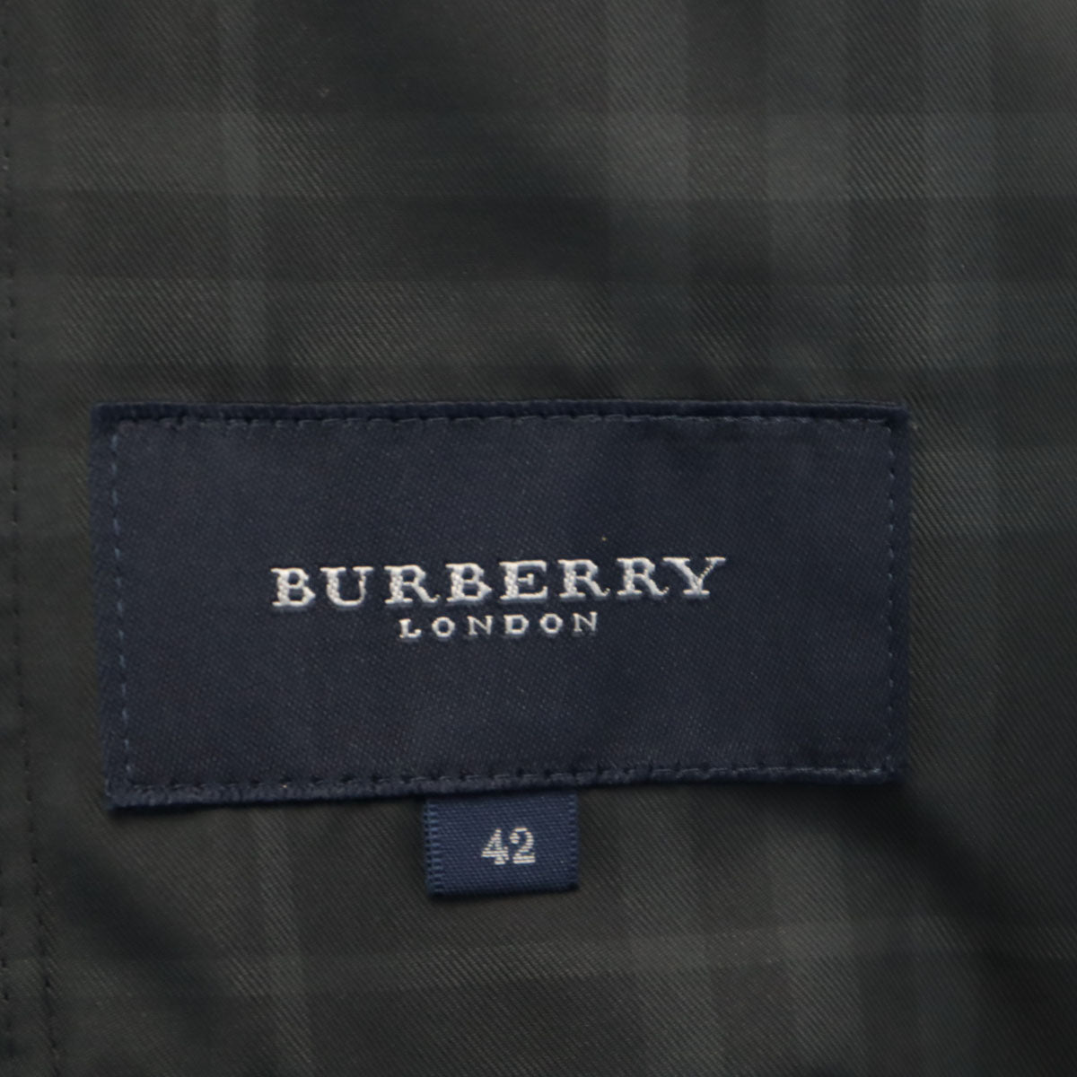 BURBERRY LONDON バーバリーロンドン チェック柄 ウインドブレーカー 42 ブラック ジャケット レディース