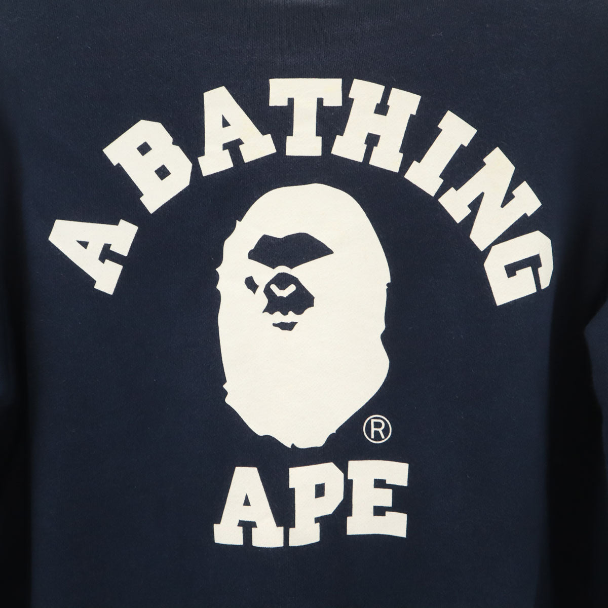 A BATHING APE アベイシングエイプ 長袖 リバーシブル スウェット トレーナー グレー メンズ