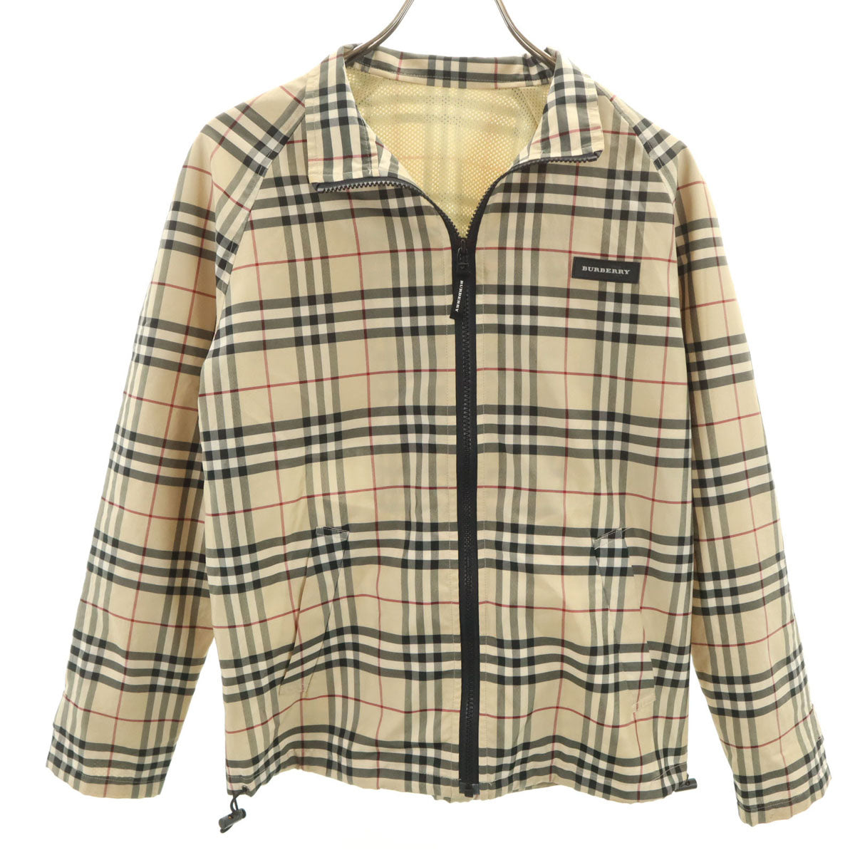 BURBERRY LONDON バーバリーロンドン ノバチェック柄 ウインドブレーカー 160 ベージュ 三陽商会 ジャケット キッズ