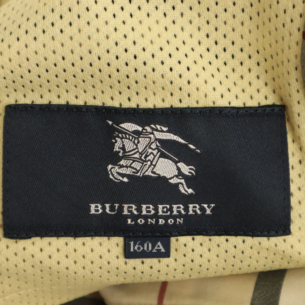 BURBERRY LONDON バーバリーロンドン ノバチェック柄 ウインドブレーカー 160 ベージュ 三陽商会 ジャケット キッズ