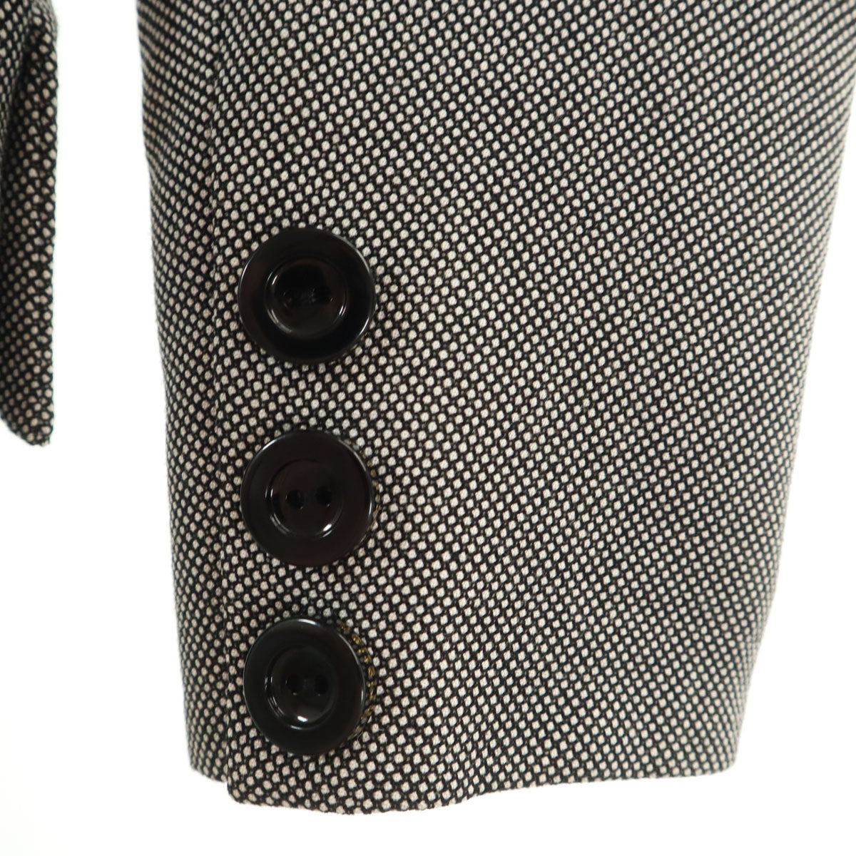 Christian Dior クリスチャンディオール 90s オールド バーズアイ ジャケット 11 ブラック レディース