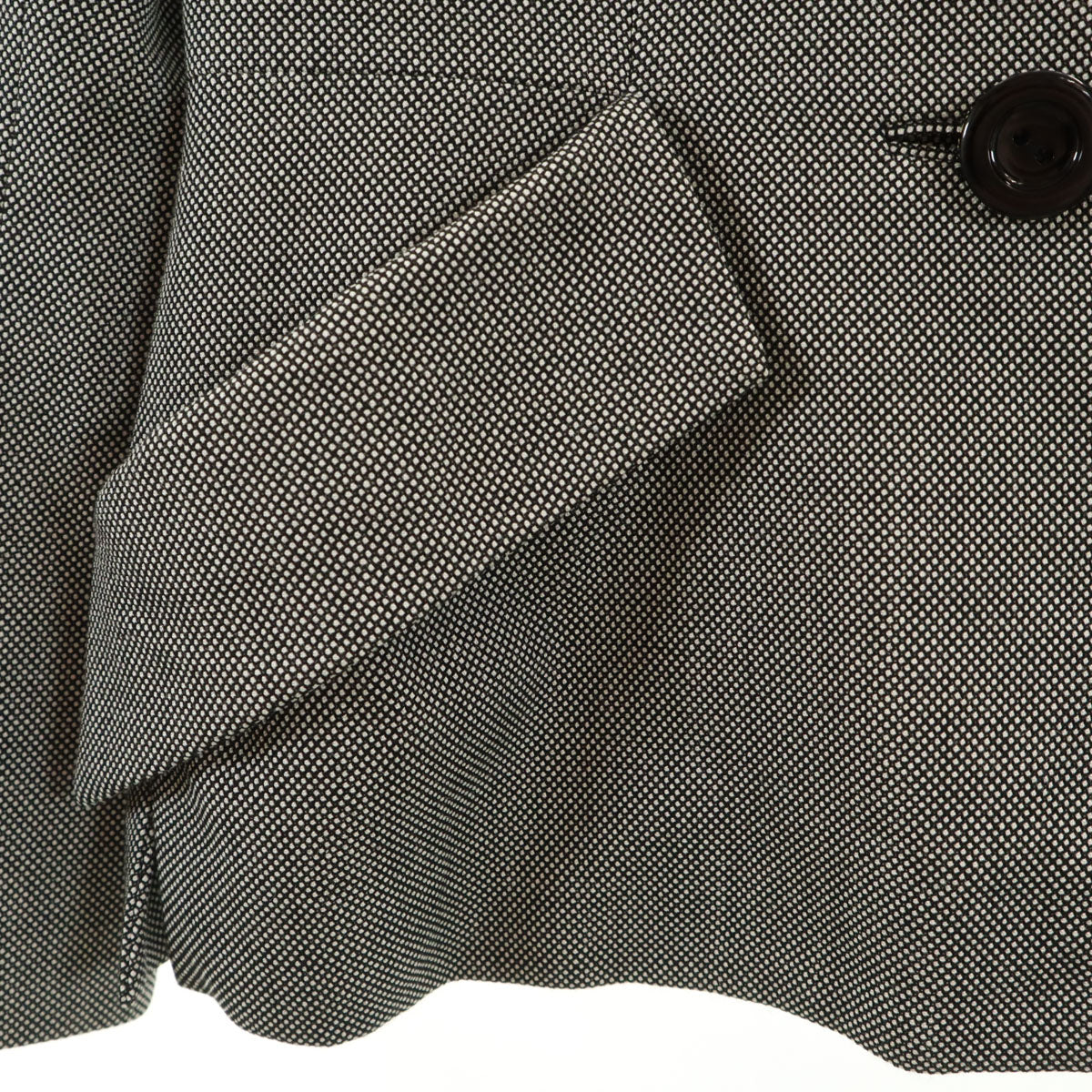 Christian Dior クリスチャンディオール 90s オールド バーズアイ ジャケット 11 ブラック レディース