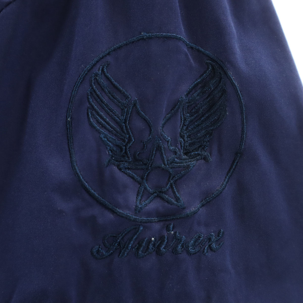 AVIREX アビレックス MA-1 ジャケット L ネイビー系 薄手 メンズ