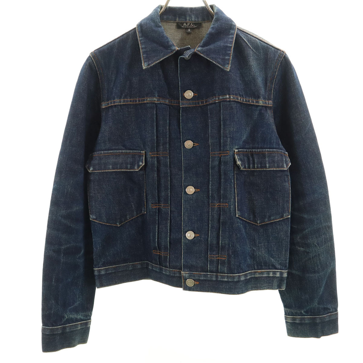 A.P.C. アーペーセー 日本製 デニムジャケット S ネイビー ジージャン メンズ