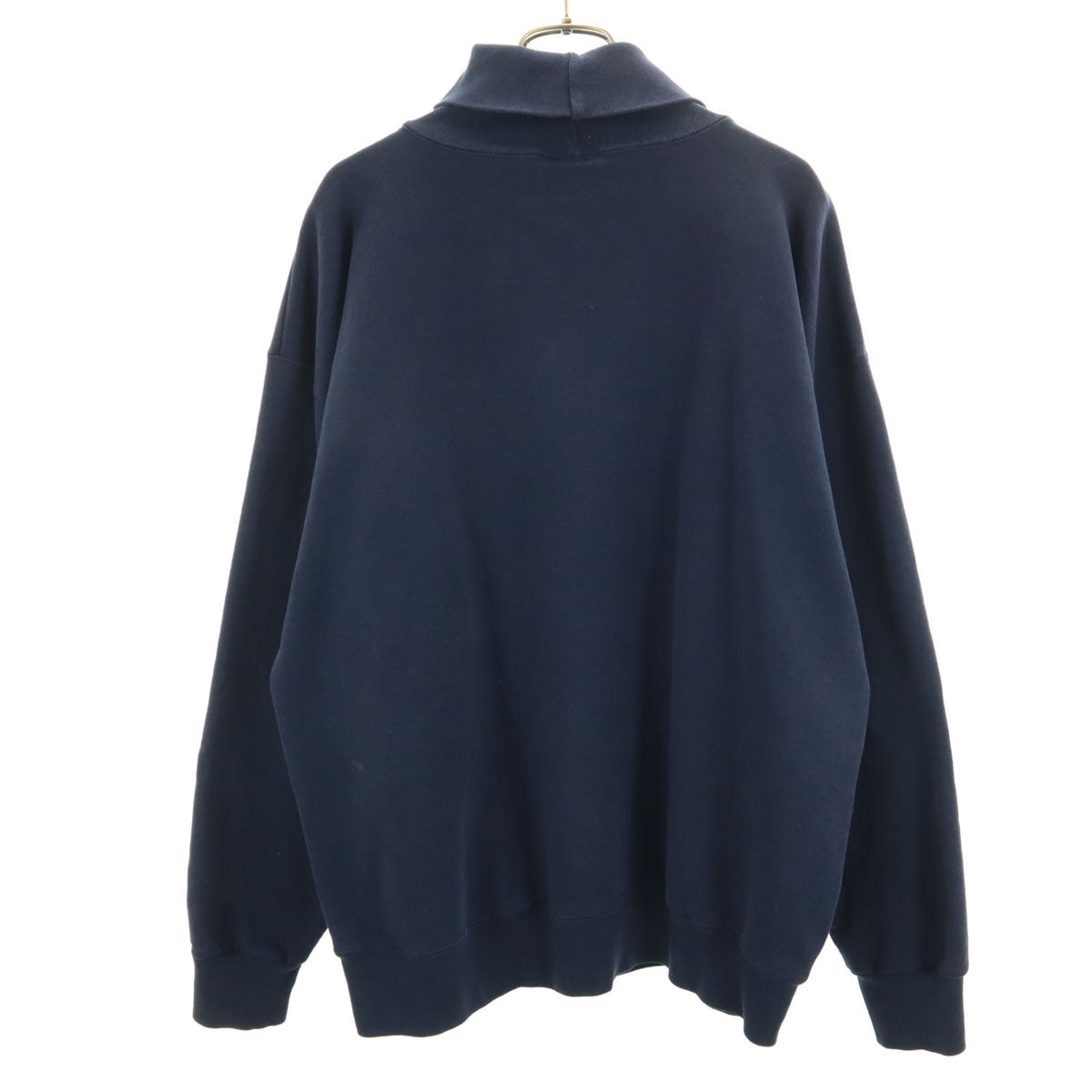 OLD オールド 90s USA製 長袖 タートルネック スウェット トレーナー XL ネイビー 裏起毛 メンズ