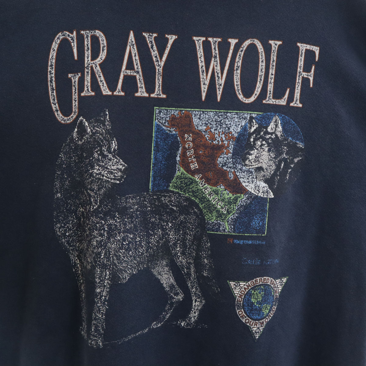 OLD オールド 90s USA製 長袖 タートルネック スウェット トレーナー XL ネイビー 裏起毛 メンズ