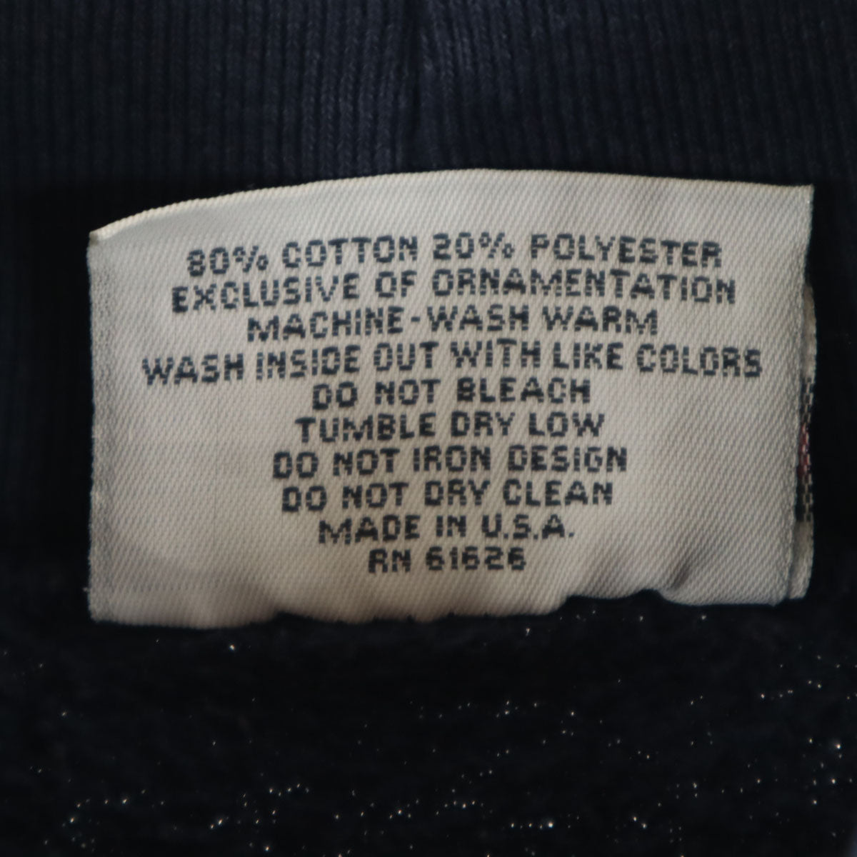 OLD オールド 90s USA製 長袖 タートルネック スウェット トレーナー XL ネイビー 裏起毛 メンズ